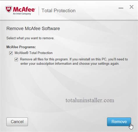 how to uninstall mcafee total protection on mac|How to uninstall McAfee completely .